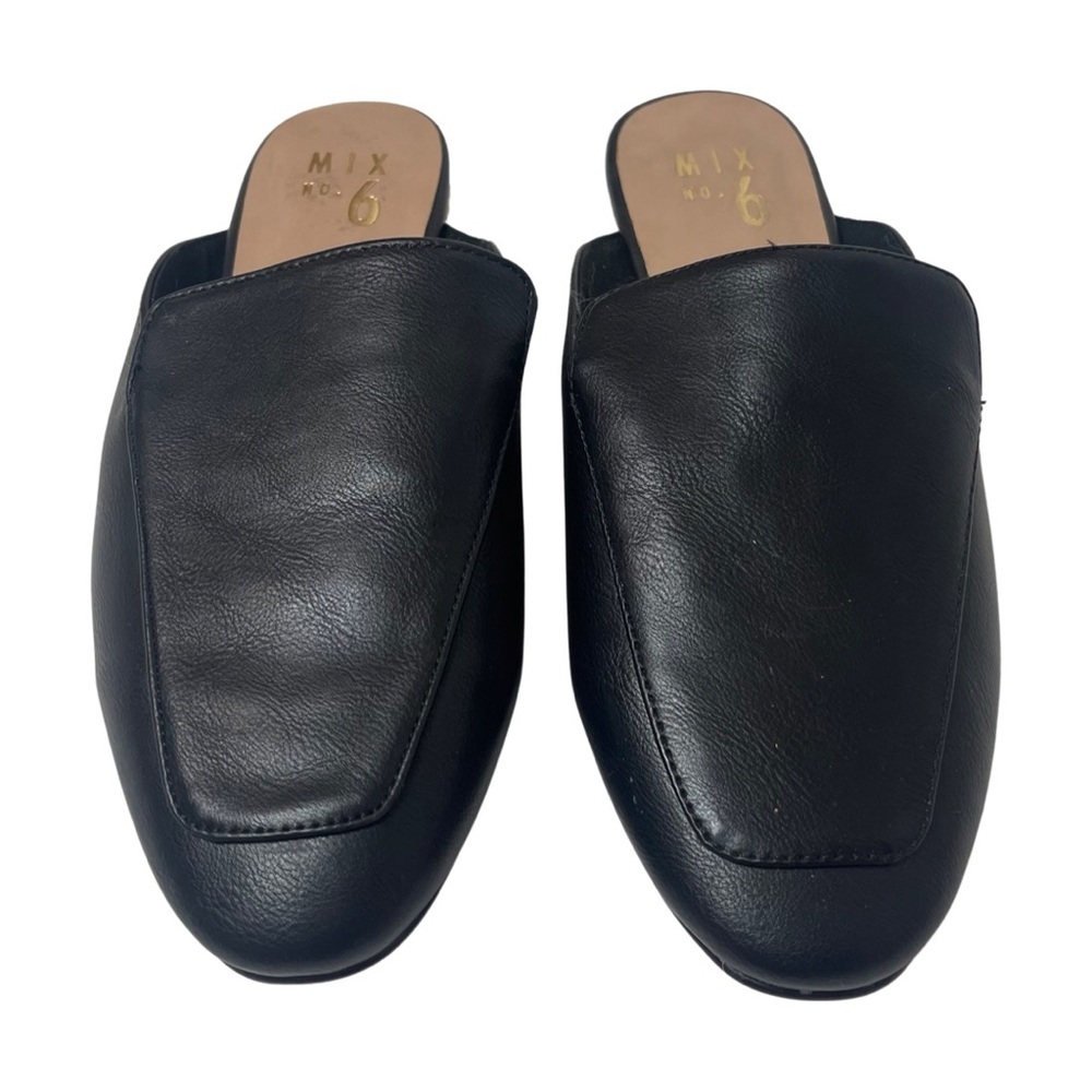 NWOT Mix No 6 Black Loafer Slip On Mule Alexcina Size 7